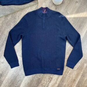 Ted Baker wool blend quarters zip sweater